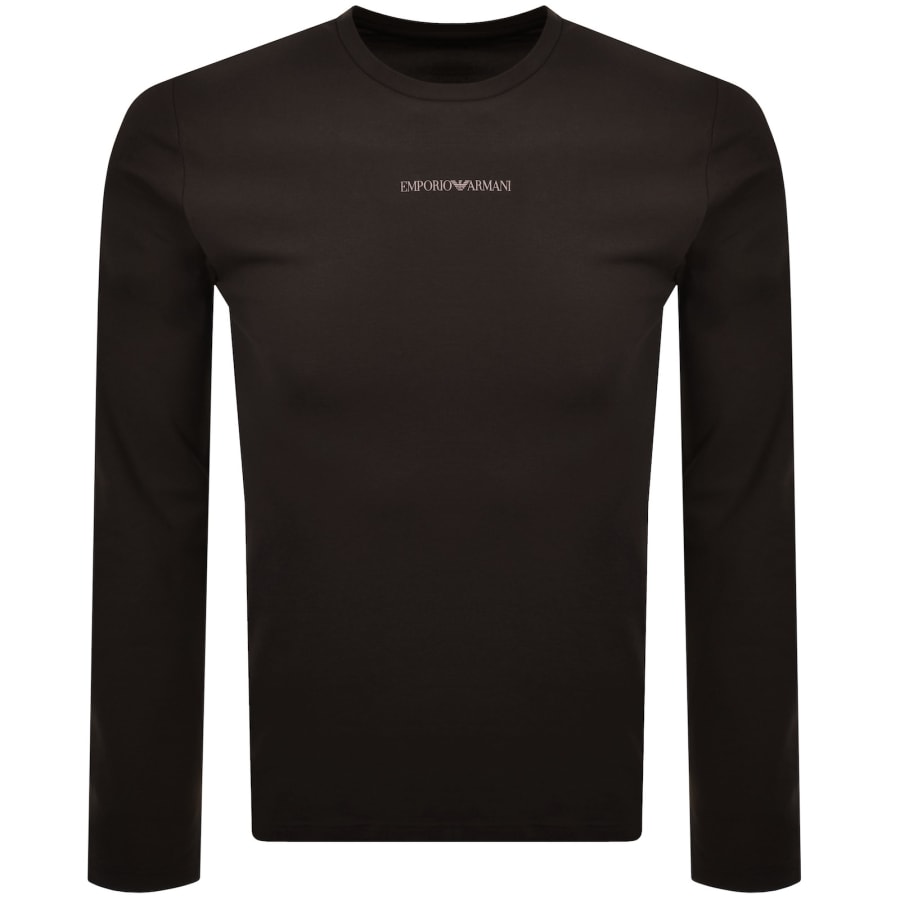 Emporio Armani Lounge T Shirt Choco Brown | Mainline Menswear us
